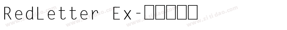 RedLetter Ex字体转换